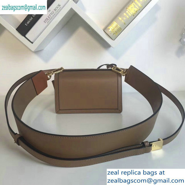 Loewe Boxcalf Barcelona Small Bag Camel with Two Shoulder Strap