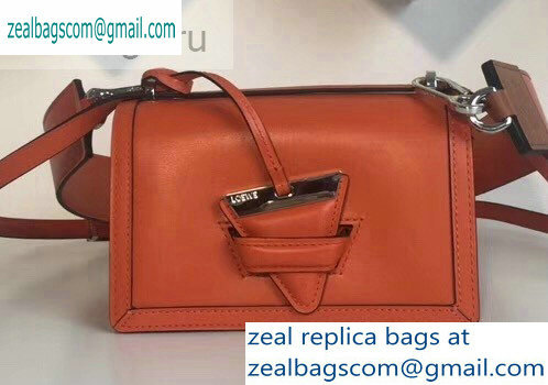 Loewe Boxcalf Barcelona Small Bag Orange with Two Shoulder Strap - Click Image to Close