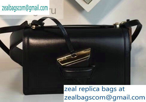 Loewe Boxcalf Bolso Barcelona Bag Black with Two Shoulder Strap