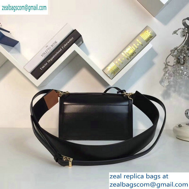 Loewe Boxcalf Bolso Barcelona Bag Black with Two Shoulder Strap