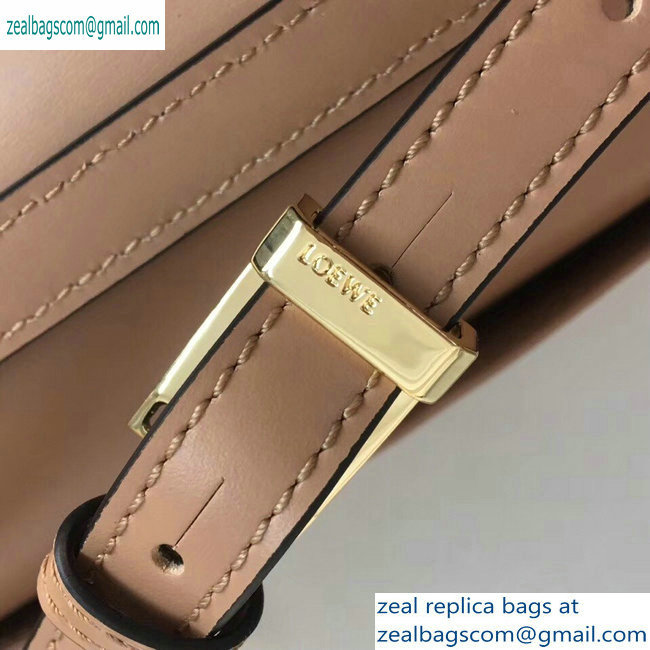 Loewe Boxcalf Bolso Barcelona Bag Nude with Two Shoulder Strap