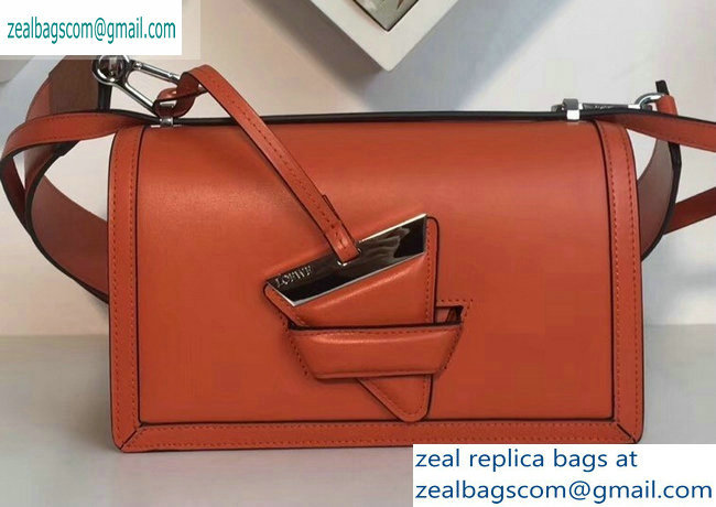 Loewe Boxcalf Bolso Barcelona Bag Orange with Two Shoulder Strap