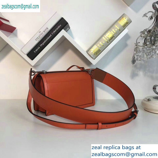 Loewe Boxcalf Bolso Barcelona Bag Orange with Two Shoulder Strap