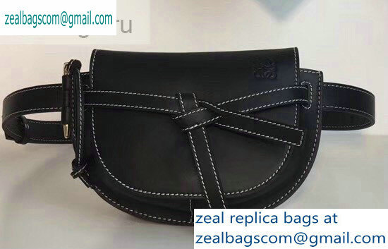 Loewe Calf Gate Bumbag Bag Black