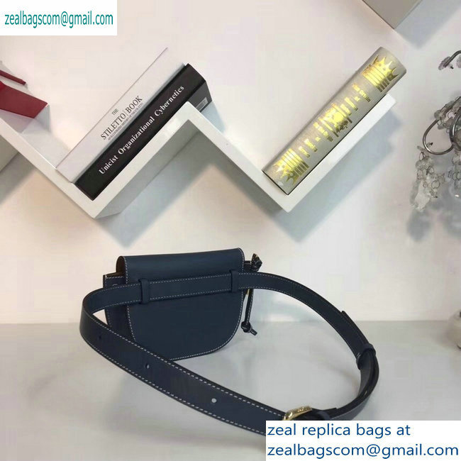 Loewe Calf Gate Bumbag Bag Denim Blue