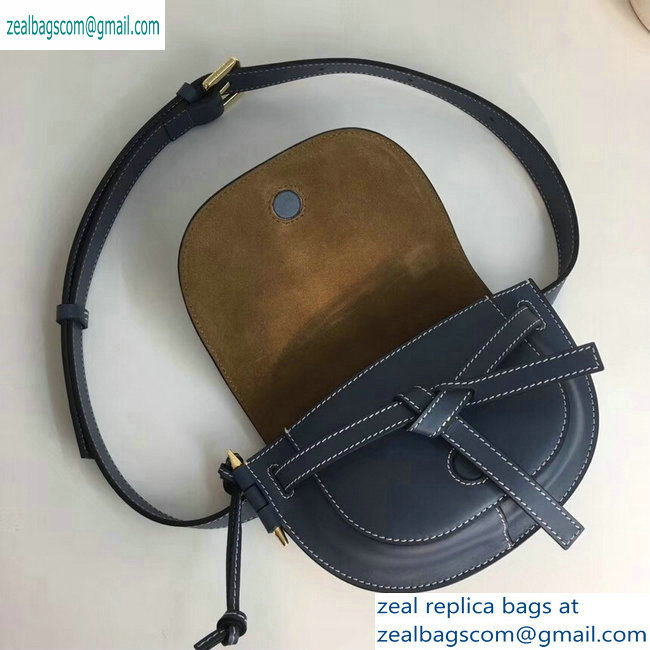 Loewe Calf Gate Bumbag Bag Denim Blue