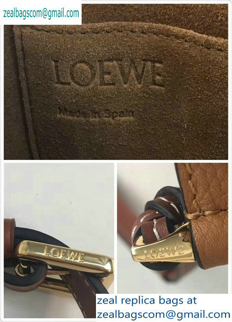 Loewe Calf Gate Bumbag Bag Grained Khaki - Click Image to Close