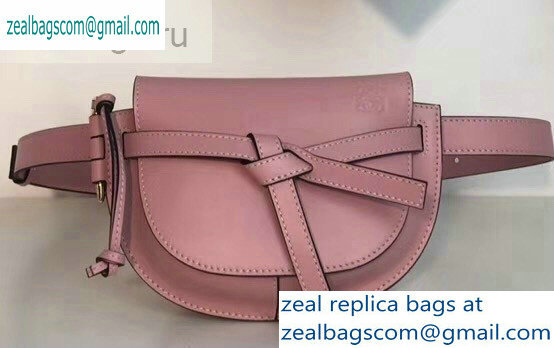 Loewe Calf Gate Bumbag Bag Pink