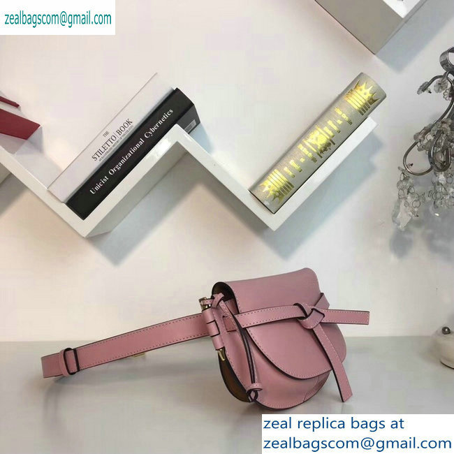 Loewe Calf Gate Bumbag Bag Pink - Click Image to Close