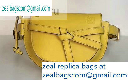 Loewe Calf Gate Bumbag Bag Yellow - Click Image to Close