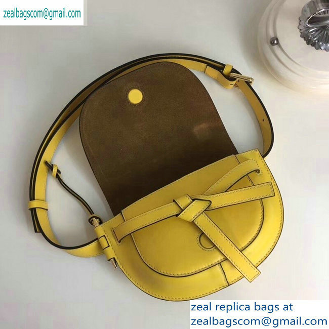 Loewe Calf Gate Bumbag Bag Yellow