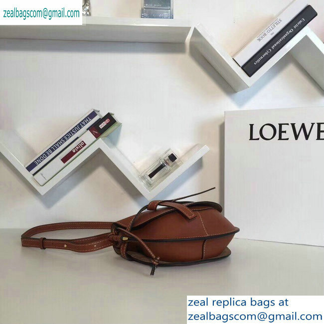 Loewe Calf Gate Small Bag Brown