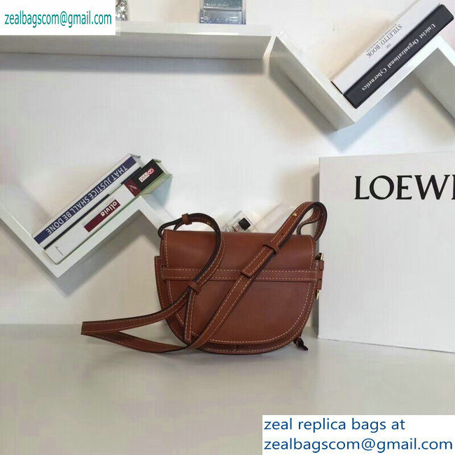 Loewe Calf Gate Small Bag Brown