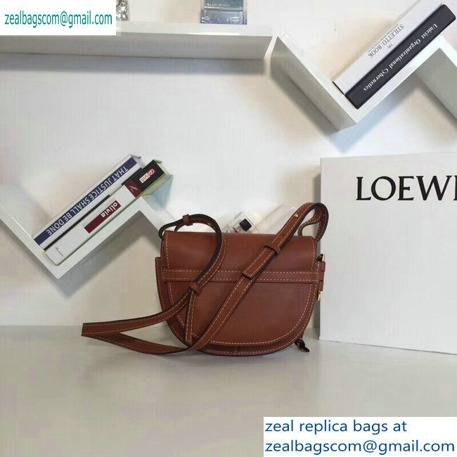 Loewe Calf Gate Small Bag Brown - Click Image to Close