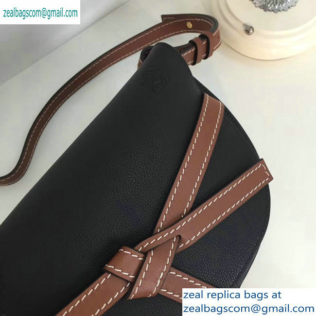 Loewe Calf Gate Small Bag Grained Black