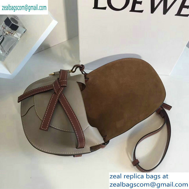 Loewe Calf Gate Small Bag Khaki/Gray