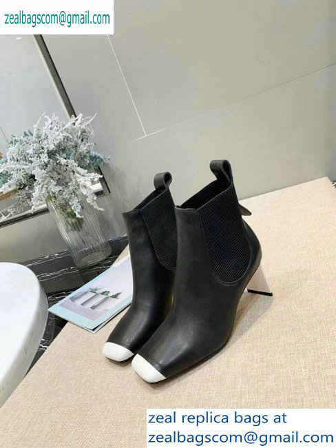 Loewe Calfskin Ankle Boots Black/White 2019