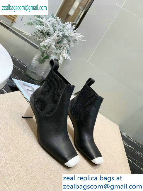 Loewe Calfskin Ankle Boots Black/White 2019