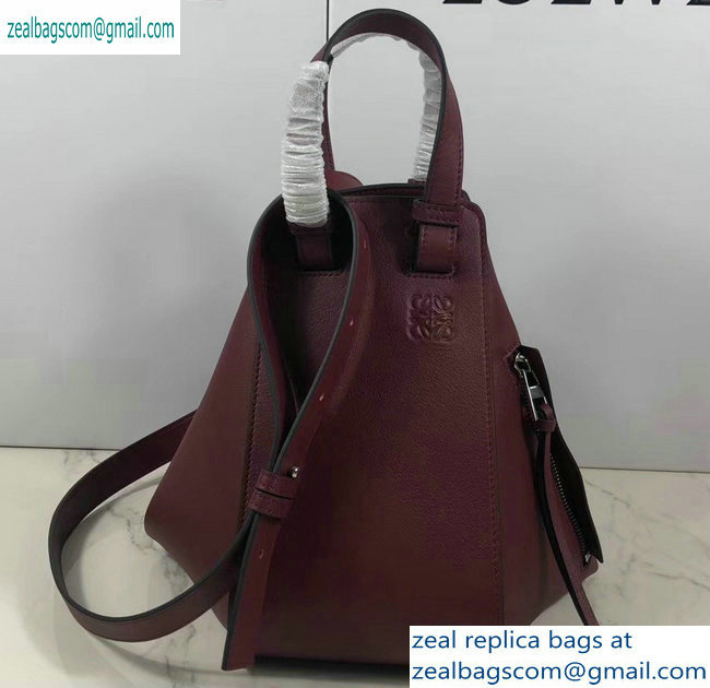 Loewe Classic Calf Hammock Small Bag Burgundy