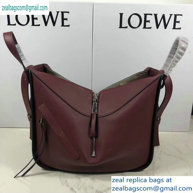 Loewe Classic Calf Hammock Small Bag Burgundy