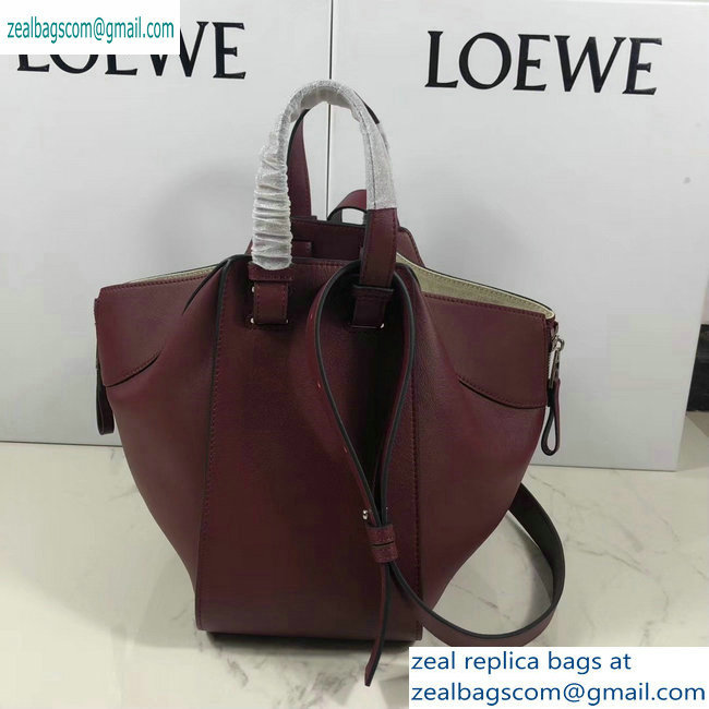 Loewe Classic Calf Hammock Small Bag Burgundy