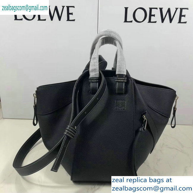 Loewe Classic Calf Hammock Small Bag Grained Black