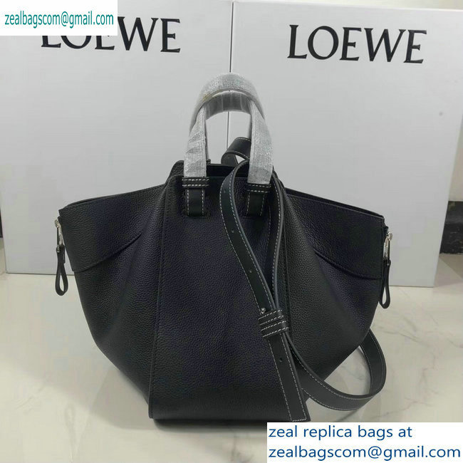 Loewe Classic Calf Hammock Small Bag Grained Black