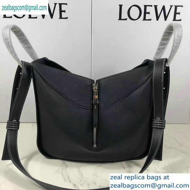 Loewe Classic Calf Hammock Small Bag Grained Black