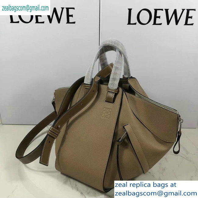 Loewe Classic Calf Hammock Small Bag Grained Camel