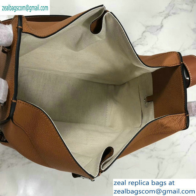 Loewe Classic Calf Hammock Small Bag Grained Khaki - Click Image to Close
