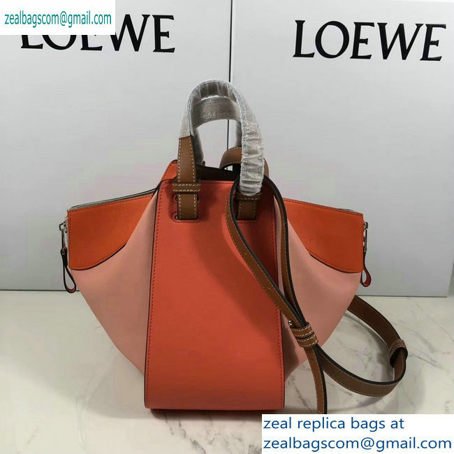 Loewe Classic Calf Hammock Small Bag Salmon Red/Pink/Brown