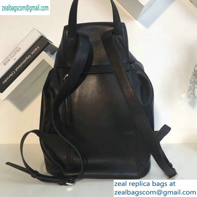 Loewe Nappa Calf Rucksack Small Backpack Bag Black