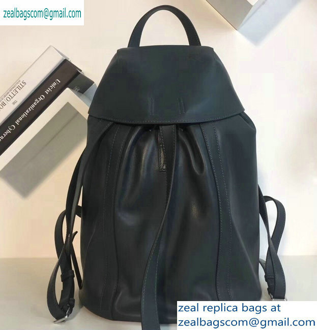 Loewe Nappa Calf Rucksack Small Backpack Bag Dark Green