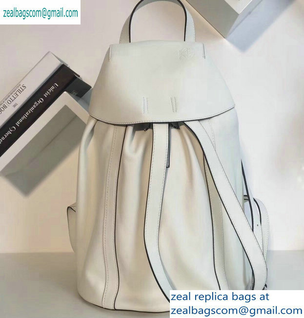 Loewe Nappa Calf Rucksack Small Backpack Bag White - Click Image to Close