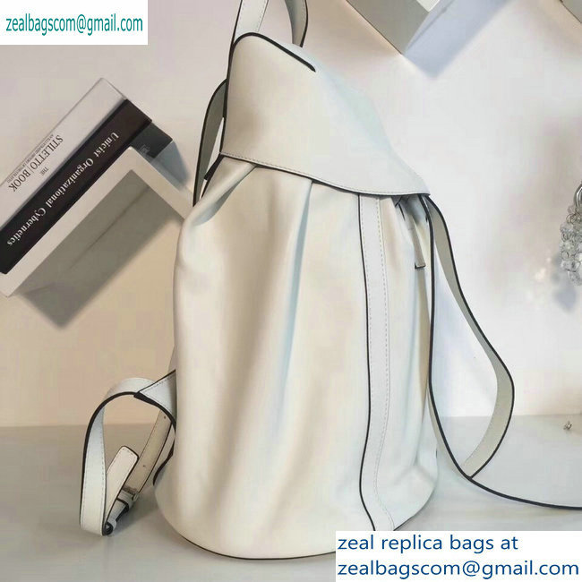 Loewe Nappa Calf Rucksack Small Backpack Bag White - Click Image to Close