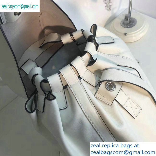 Loewe Nappa Calf Rucksack Small Backpack Bag White - Click Image to Close