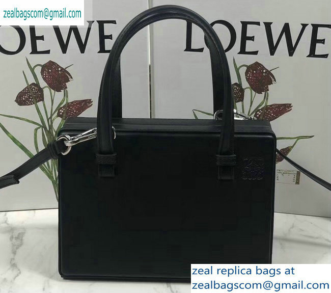 Loewe Postal Small Top Handle Bag Black 2019 - Click Image to Close