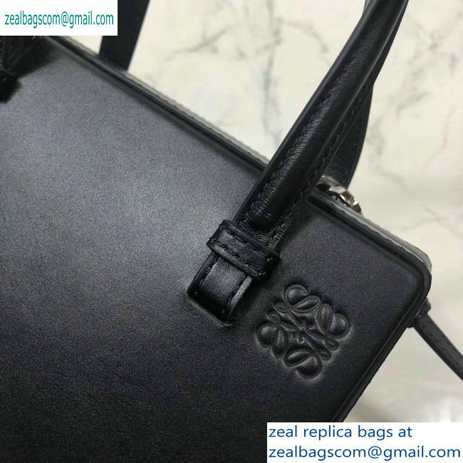 Loewe Postal Small Top Handle Bag Black 2019 - Click Image to Close