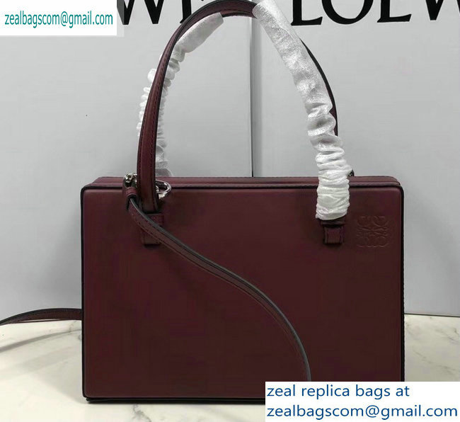 Loewe Postal Top Handle Bag Burgundy 2019