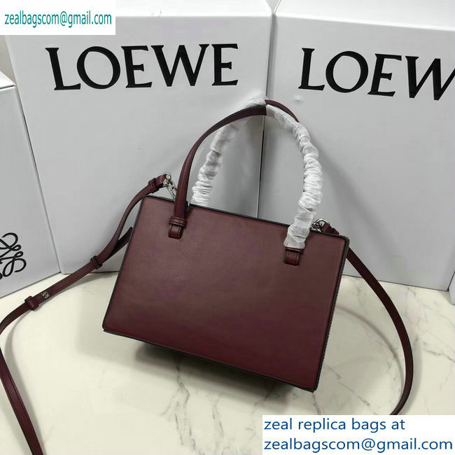 Loewe Postal Top Handle Bag Burgundy 2019