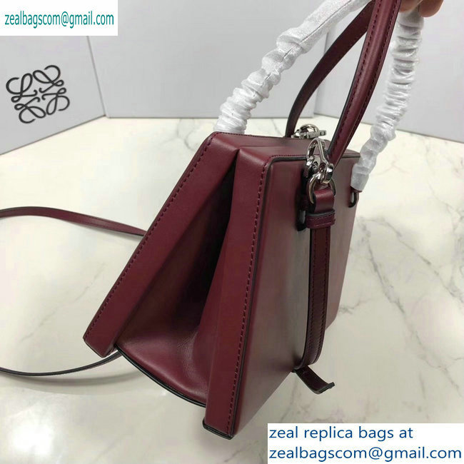 Loewe Postal Top Handle Bag Burgundy 2019