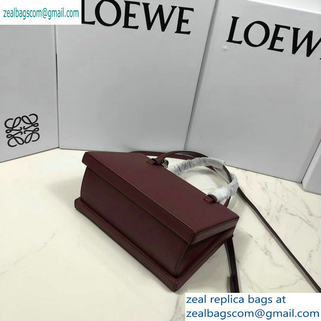 Loewe Postal Top Handle Bag Burgundy 2019