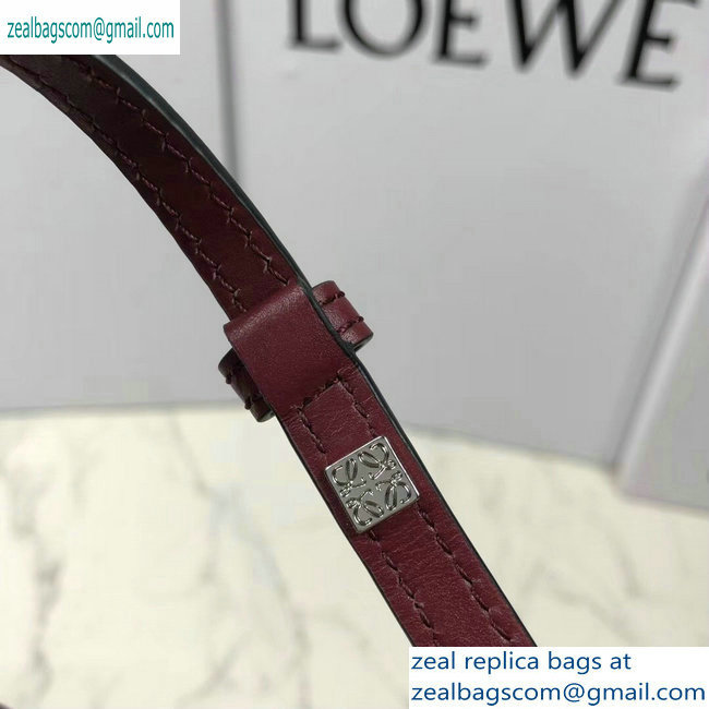 Loewe Postal Top Handle Bag Burgundy 2019