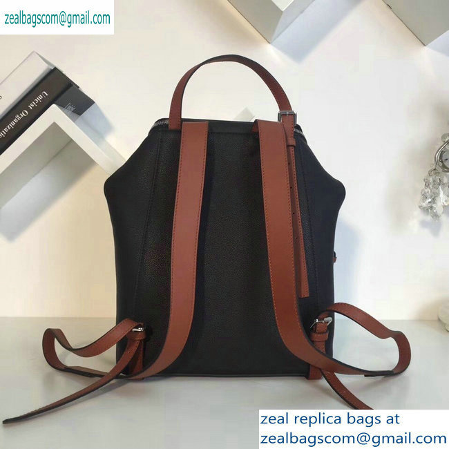 Loewe Soft Grained Calf Goya Small Backpack Bag Black