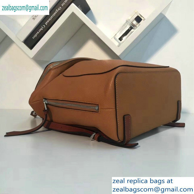 Loewe Soft Grained Calf Goya Small Backpack Bag Khaki