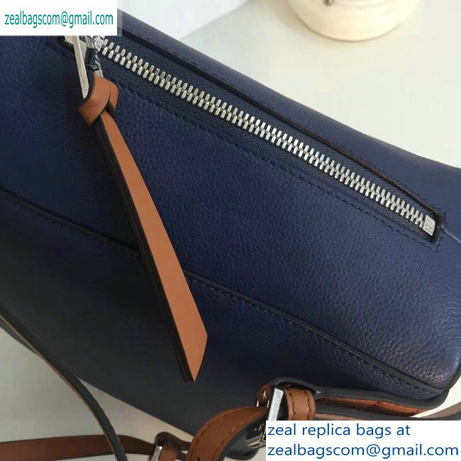 Loewe Soft Grained Calf Goya Small Backpack Bag Navy Blue