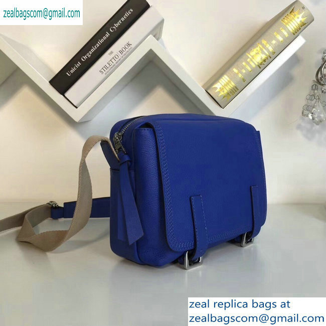 Loewe Soft Grained Calf Military Messenger XS Bag Blue - Click Image to Close