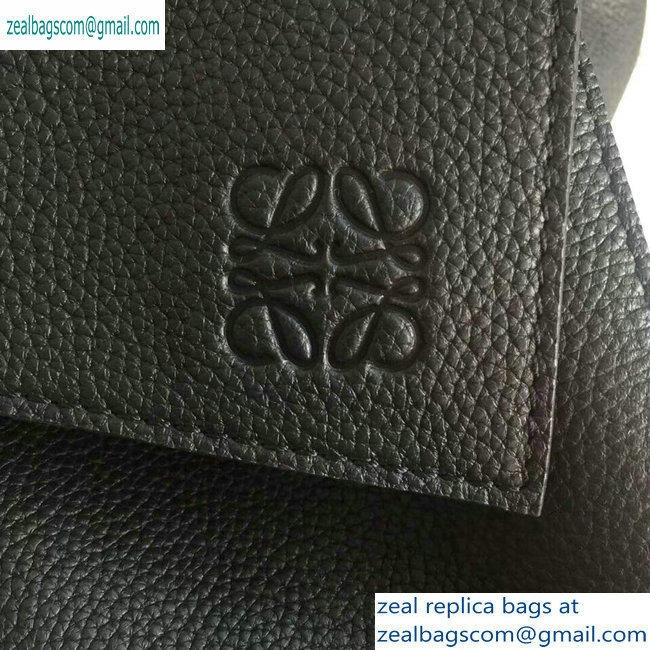 Loewe Soft Natural Calf Puzzle Backpack Bag Black - Click Image to Close