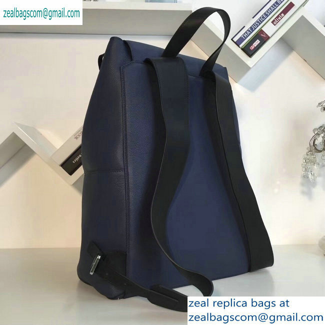 Loewe Soft Natural Calf Puzzle Backpack Bag Navy Blue - Click Image to Close