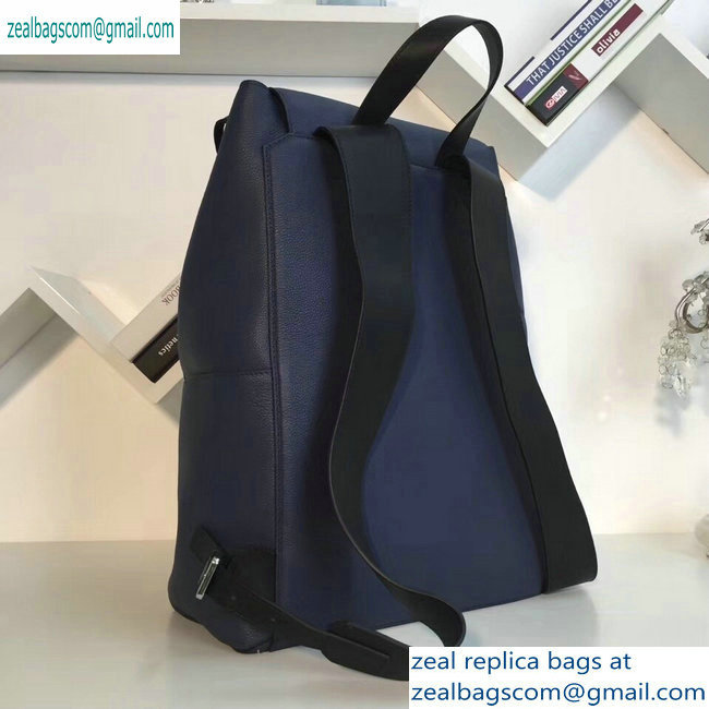 Loewe Soft Natural Calf Puzzle Backpack Bag Navy Blue